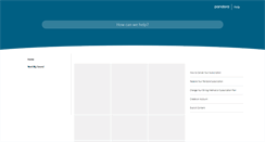 Desktop Screenshot of help.pandora.com